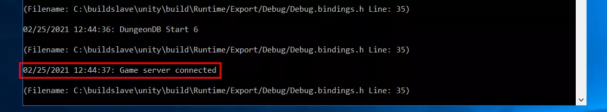Image: Windows prompt: Successful Valheim server startup